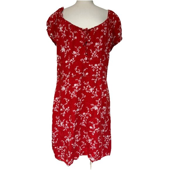 Abercrombie & Fitch Dresses & Skirts - Abercrombie Fitch Floral Dress Puff Sleeves Smocking Peasant Milkmaid Dress XL
